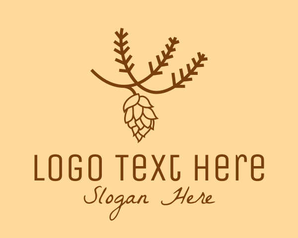 Pinecone logo example 1