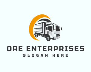 Logistics Truck Delivery Logo