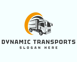 Logistics Truck Delivery logo design