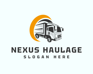 Logistics Truck Delivery logo design