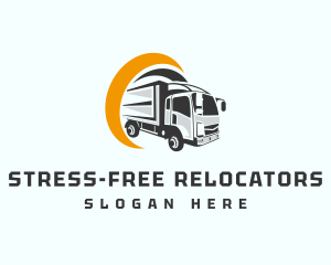 Logistics Truck Delivery logo design