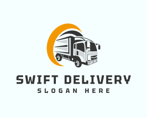 Logistics Truck Delivery logo design