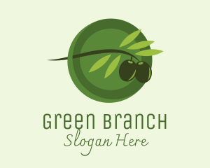 Olive Branch Fruit logo design