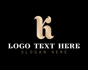 Stylish Elegant Gradient Letter K logo