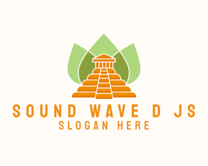 Ancient Temple Leaves Logo