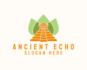 Ancient Temple Leaves logo design