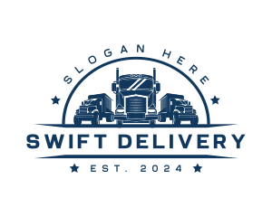 Trucking Delivery Transport logo design