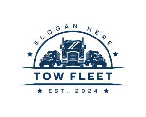 Trucking Delivery Transport logo design