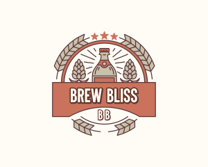 Liquor Beer Brewery logo design