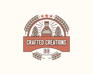 Liquor Beer Brewery logo design