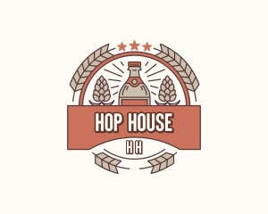 Liquor Beer Brewery logo design