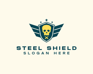 Skull Wing Shield Munition logo