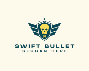 Skull Wing Shield Munition logo