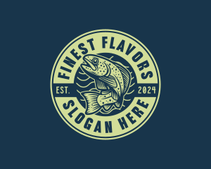 Trout Fish Seafood logo