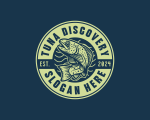 Trout Fish Seafood logo design