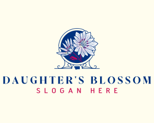 Bitterroot Flower Montana logo design