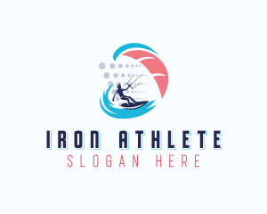 Kitesurfing Athletic Watersports logo design