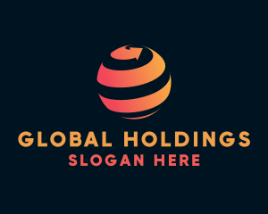 Global Business Arrow logo design