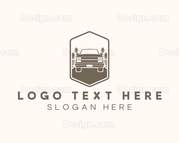 Offroad Hexagon SUV Vehicle Logo