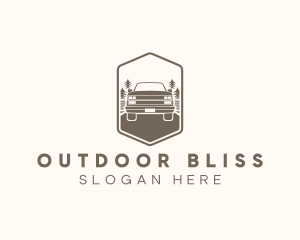 Offroad Hexagon SUV Vehicle logo design