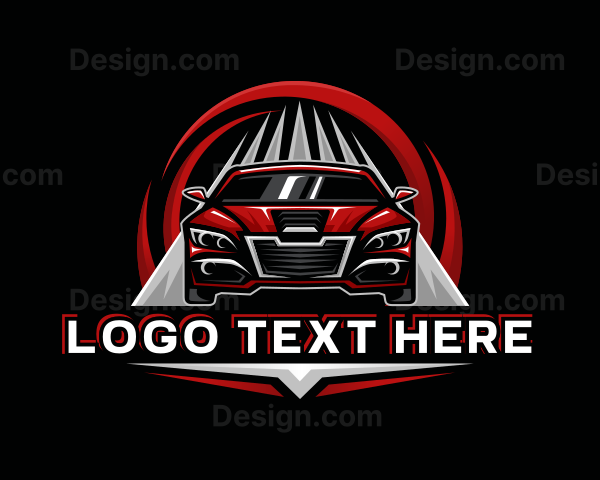 Detailing Racing Car Logo