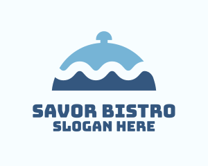 Wave Seafood Platter logo design