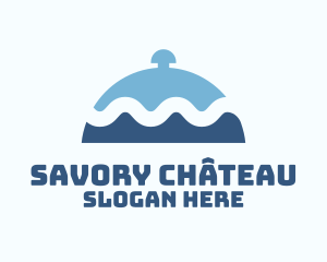 Wave Seafood Platter logo design