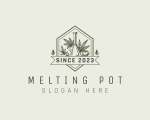 Weed Smoking Pot logo design