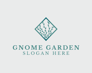 Organic Garden Leaves logo design