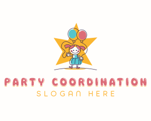 Party Event Balloon logo design