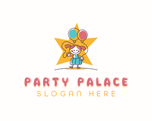 Party Event Balloon logo design