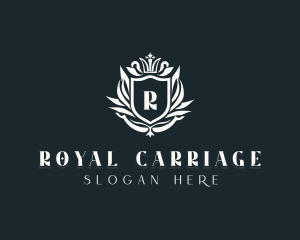 Crown Royalty Wreath logo design