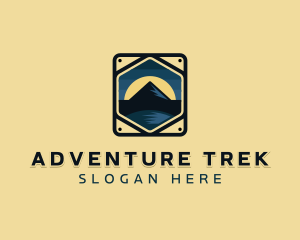 Mountain Hike Adventure logo design