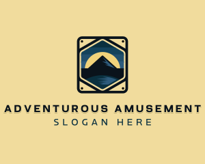 Mountain Hike Adventure logo design