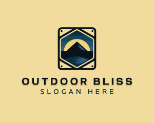 Mountain Hike Adventure logo design