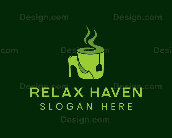 Green Tea Shoe Cafe Logo