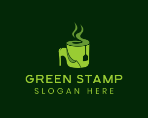 Green Tea Shoe Cafe  logo design