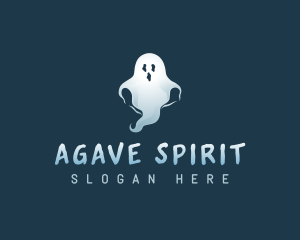 Spooky Scary Ghost logo design