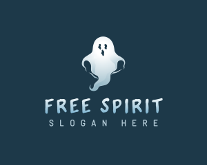 Spooky Scary Ghost logo design