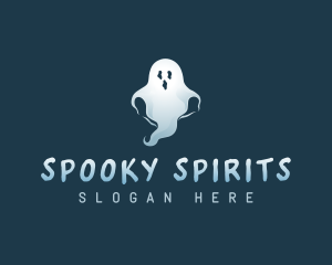 Spooky Scary Ghost logo design