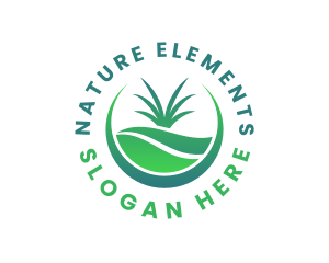 Grass Natural Landscaping logo design