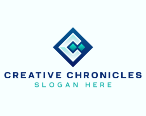 Tech Multimedia Creative Letter C logo design