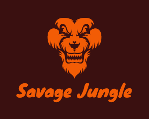 Jungle Lion Animal  logo design