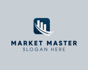 Rising Stock Market logo design