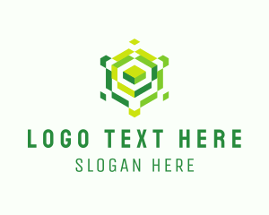 Puzzle Cube Hexagon logo