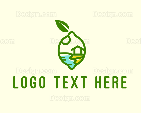 Lemon Lime Fruit Farm Logo