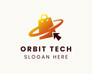 Online Shopping Orbit logo design