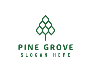 Minimalist Pine Tree logo