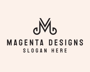 Interior Design Letter M  logo design