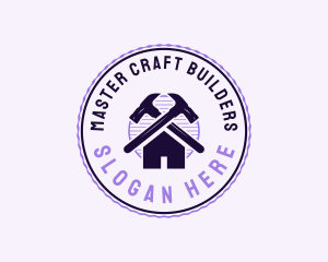 Hammer Builder Construction logo design